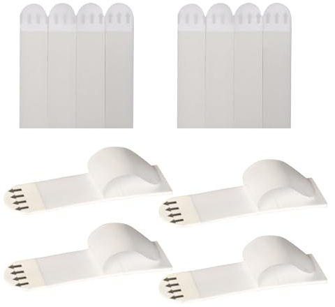 12 Pairs Picture Hanging Strips Heavy Duty,Medium No Nails Adhesive Extra Strong Anvas Hanger,3M Photo Frame Wall Stickers for Pictures, Frames,Mirrors,Poster Refill Mounting