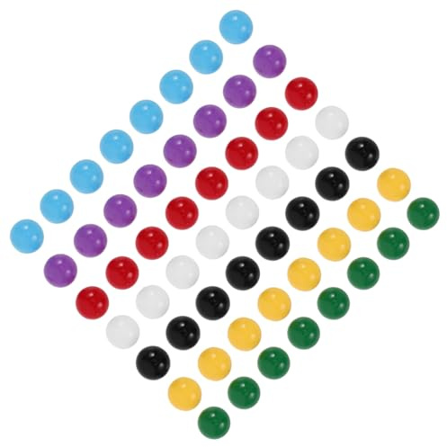 PRETYZOOM 70 Palline Colorate Di Plastica Solide Per Apprendimento Matematico E Giochi Educativi Biglie Di Ricambio Per Attività Didattiche E Conteggio Per Bambini