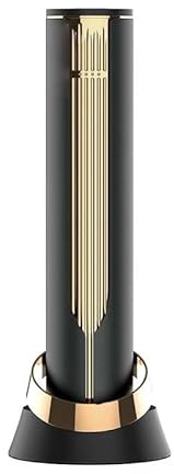 Apribottiglie elettrico automatico, cavatappi senza fili ricaricabile con tagliacapsule integrato, funzionamento One-Touch ed espulsione automatica, display di alimentazione a LED, base di ricarica