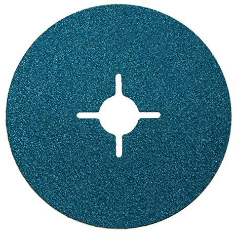 Lot de 50 disques en fibre - 125 mm - Grain : 120 f - En acier inoxydable - Papier abrasif pour meuleuse d'angle