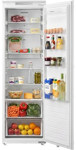 HEINNER HF-BIM304NFINVE++ Einbau-Kühlschrank – 304 L Gesamtnutzinhalt, Full No-Frost, Inverter-Kompressor, LED-Innenbeleuchtung, Verstellbare Glasablagen, Energieeffizienzklasse E – 5 Jahre Garantie