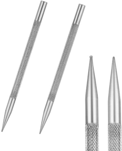 FocLoc 2 Pack Tracing Paper Embossing Stylus Stainless Steel Leather Scriber Pen Scratch Awl Tool for Scribe Layout Work Tracing Graphite Transfer Paper Artist Lettering Sketch Drawing Patterns