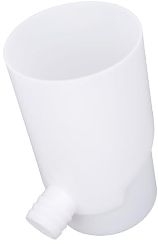 Hamwesh Deviatore per Pluviale, Kit Deviatore per Barile di Pioggia dal Design Rotondo in Plastica da 10 Cm, di Raccolta dell'Acqua Piovana con Tubo Flessibile e Tappo di Tenuta per Deviare (White)