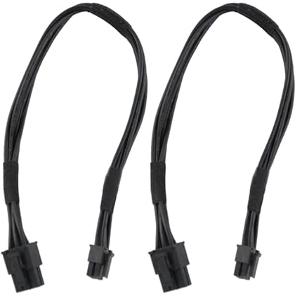 GAOHOU 2pcs Mini 6 Broches vers PCI-E 6PIN Câble d'alimentation pour Carte vidéo Graphique pour Mac G5 Mac Pro