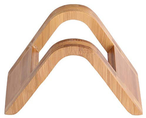 EVTSCAN Kaffeefilterhalter Aufbewahrung, Holz Kaffeefilterhalter Display Ständer Filter Lagerregal Halter