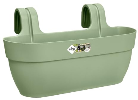 elho Vibia Campana Easy Hanger Large Pflanztöpfe - Pistazien Grün | L 24.1 x B 46 x H 26.5 cm | Für den Außenbereich geeignet