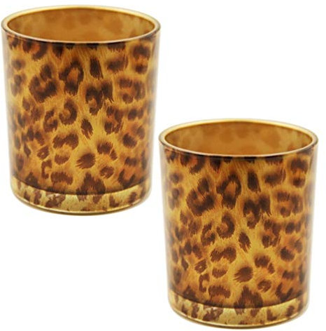 Beaupretty 1stk Kreativer Kerzenhalter Aus Glas Mit Leoparden Muster Teelichthalter Aus Votivkerzenhalter Aus Glas Teelichter Leoparden Kerzenhalter Brillenständer Kerzenbecher Schreibtisch