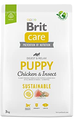 BRIT Care Dog Sustainable Puppy Chicken & Insect - Dry Dog Food - 3 kg