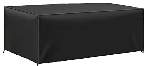 JPudinor Housse de Protection pour Table de Jardin 160 x 160 x 80cm, Housse de Protection pour Meubles de Jardin, Résistante aux Intempéries et aux Déchirures, 420D Oxford, pour Meubles de Jardinu