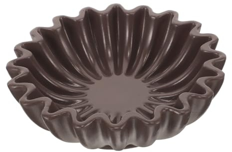 HOLIDYOYO Bol Decorativo Borde Acanalado Para Almacenamiento De Llaves y Joyas Para Mesas Estanterías
