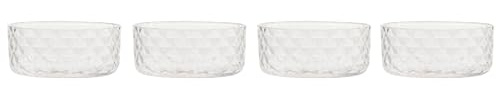 Zafferano Veneziano Mixology Glas für Cocktails Longdrinks Spirituosen | 4 Stück | Facetten Muster | mundgeblasen | Handarbeit (Bowl (VN01900))