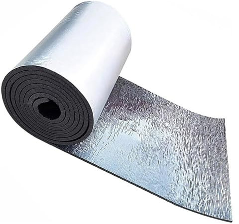 Isolation en feuille d'aluminium autocollante, Enveloppe de tuyau d'isolation en papier d'aluminium, isolation thermique, isolation phonique, for porte de garage murale de toit de 0,2 à 0,4 pouces d'é