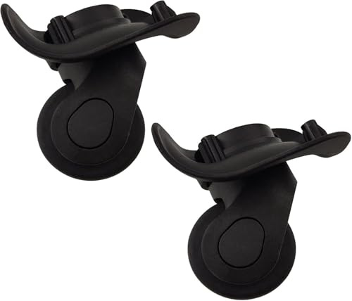 1 Pair Luggage Suitcase Wheel, A08 Trunk Luggage Wheel Spare Part (W041-2 Small) Plastic 360 Swivel Universal Wheel Replacement Luggage Wheel for suitcases/Draw Bar Box
