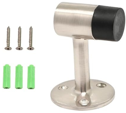 GisWell Türstopper Wandmontage, Edelstahl TürStopper Wandhalterung Türstopper Boden Mit Gummi Puffer Für Außen Und Schwere Türen