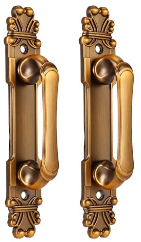 Milltrip Schrankgriffe, 165mm, Antik-Optik, Lochabstand 103mm | Messing antik, Vielseitig für Schränke & Türen, 2 Stück, Robuste Zinklegierung
