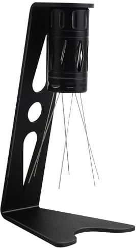 WDT Tool 2.0 Espresso Distribution Tool, Honeueuen Adjustable Range Coffee Distribution Tool Coffee Stirrer with 6 Needles, Aluminum Alloy Coffee Stirrers Distributor with Stand, Coffee Distributor