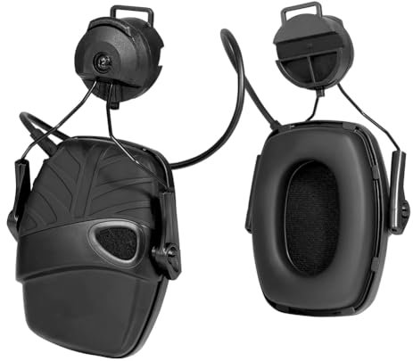 Inkoby Casque Anti-Bruit Électronique de Tir Tactique Extérieur avec Amplification Sonore et Protection Auditive Contre Les Bruits D'Impact.