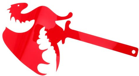 CANIGHT Briefkastenflagge Rote Acryl Hängeflagge Dekoration Wanddeko Gartendeko Ersatz Briefkastenflagge Briefkastenteile