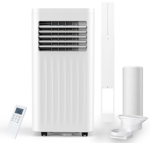 Antarctic Star Portable Air Conditioners 8,000 BTU, Small Portable AC with Cooling, Fan, Dehumidifier Function, 24H Timer, Cooling up to 350 Sq.Ft. Window Kit Panel, 62ºF and 86ºF Temperature Range