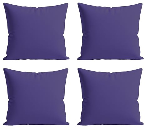 Home Sweet Home UK Outdoor Cushions Waterproof Filled 4 Pack 45x45cm With Invisible Zippered Outdoor Garden Cushions Waterproof 18x18 With Cushion Covers For Living Room Garden Sofa Bedroom