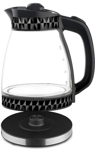 Bouilloire Électrique En Verre Transparent 2 L, Chauffe-eau Automatique Multifonction Grande Capacité Avec Protection Contre La Surchauffe