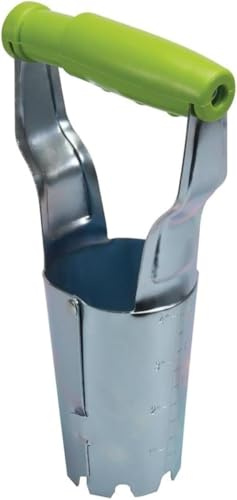 Neel Saanjh Garden Bulb Planter, Ergonomic Handle, Depth Marks, Durable Construction, Garden Tool, Zinc Plated, Hand Bulb Planter For Planting Vegetable, Flowers