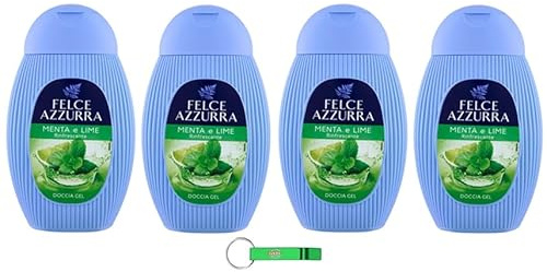 Felce Azzurra Gel Doccia Menta e Lime/Inconfondibile Profumo Doccia Gel 250ml + Portachiavi Beni Culinari