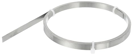 QUARKZMAN Alambre Plano De Calentamiento 9.5 Pies(3 Metros Negro Y Plateado | De Nicrom, Alambre De Alta Temperatura, 0.2mm x 6mm, Para Elementos Calefactores Manualidades DIY