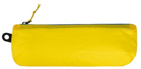 Astuccio da viaggio per pennelli da trucco, grande apertura, cerniera, astuccio da trucco, portapennelli, organizzatore per riporre oggetti, astuccio per matite per donne, ragazze, viaggi, giallo, Se