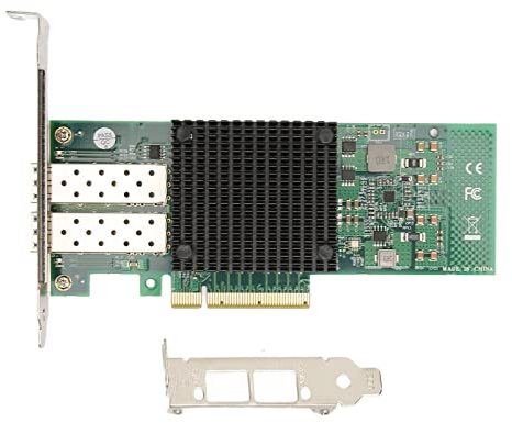 Tarjeta de Red de Servidor SFP+ de Doble Puerto PCIEx8 Adaptador Ethernet de 10 Gigabit de Alto Rendimiento Tarjeta de Red de Fibra óptica