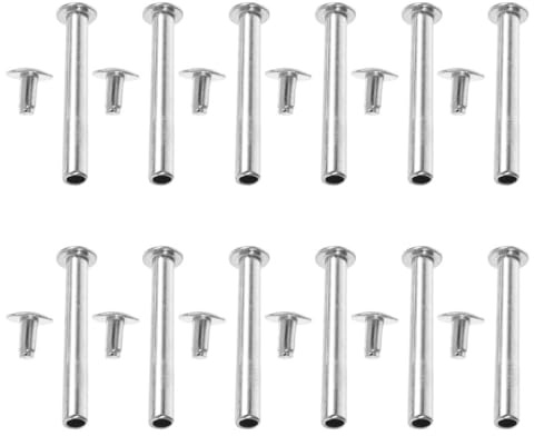 ELAYARD Kit di Hardware di Sostituzione 12 Pezzi per Ventagli Pieghevoli, Perni Rivettati Rivetti in Metallo, per Riparazioni Rapide di Ventagli Manuali Portatili