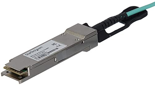 StarTech MSA Uncoded Compatible 30m/98.4ft 40G to AOC Cable (QSFP40GAO30M) | 40 GbE QSFP+ Active Optical Fibre, 40Gbps QSFP Plus/Transceiver Module Cable
