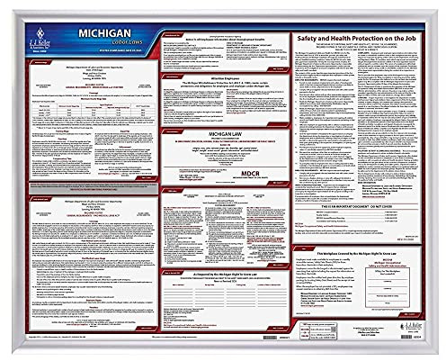 Aluminum Snap Poster Frame, 30 x 24 Inch, Clear Gloss Finish Overlay, Wall Mounting with Screws and Drywall Anchors, J. J. Keller & Associates, Inc.