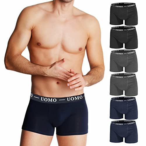 Toocool Stock 6 Pezzi Boxer Uomo Mutande Basic Intimo Cotone Lotto F1012-6 [XXXL,Multicolor]