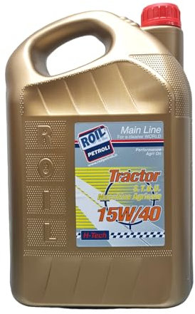 Roil Tractor 15W/40 S.T.O.U. Olio per Trattori, Macchiene Agricole e Mezzi Movimento Terra