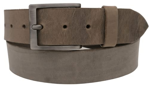 AnnaMatoni Herren Ledergürtel 4cm Breit - Zeitloses Design, Echt Leder, Made in Germany - Schließe Nickelfrei