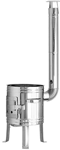 4BIG.fun Uchak Utschak Utschak - En acier inoxydable - Pour la cuisine extérieure - Pour barbecue, goulaschcanon Uchag Utschag