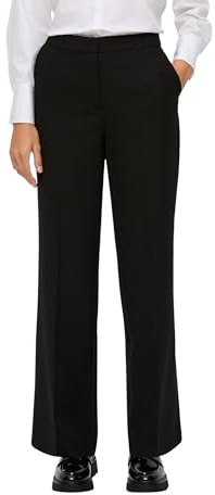 s.Oliver Regular: Wide Leg Hose aus Viskosemix