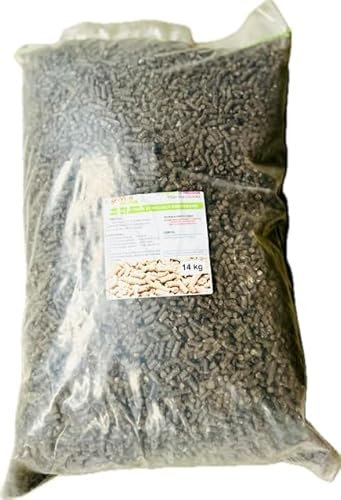 Granulés de Fientes de Volaille Déshydratées – Engrais Organique Naturel – NPK 4-3-3 – Utilisable en Agriculture Biologique – Fertilisant Jardin, Potager, Pelouse (14 kg)