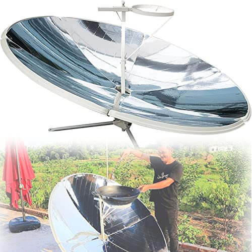 Cuisinière solaire extérieure portable et four de camping, réchaud solaire 2000 W, cuisinière pliable pour camping-car, pas besoin de feu ni d'électricité, pour la cuisine, la cuisson à la vapeur