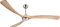 Ovlaim 183cm Grande ventilatore da soffitto a 3 pale ad elica in legno con luci e telecomando, motore DC reversibile e silenzioso per camera da letto, soggiorno, patio, agriturismo