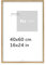 Pix FRAMES Bilderrahmen 40x60 cm - Holzrahmen für Foto - Rahmen mit Scheiben aus Plexiglas - Rahmen zum Aufhängen - Modern Photo Frame - Eiche