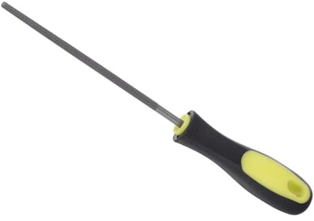 CoCud Limatón Redondo, Longitud de Lima de 6 Pulgadas, Lima de Acero al Carbono de Corte Medio con Mango Antideslizante, para Dar Forma a Metal, Madera, Plástico, 1 Pieza