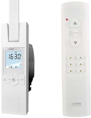 HOMEPILOT - RolloTron premium smart & - Fernbedienung smart 6 Gruppen | Fernbedienung für die einfache Steuerung von bis zu 48 Smart Home Geräten in 6 Gruppen. Geeignet als Lichtschalter