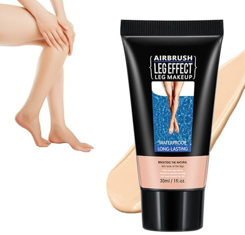 Wasserfestes Bein-Make-Up Ohne Übertragung,Bein-Make-up-Lotion,Wasserdichte Grundierung für Körper-Make-Up,Wasserfestes Make-Up Abdeckcreme für Krampfadern,Tattoo Abdeckung Make Up (#1 FAIREST GLOW)
