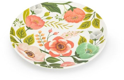 Healthy Living Direct Melamine Plate - Floral - Set of 2