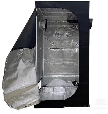 Pflanzenzelt 80x80x160 Gewächshaus Zuchtzelt Growroom Anbauzelt Grow Box