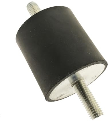 Metall Gummipuffer Ø 50mm x Höhe 25mm Gewindestift beidseitig M10 x 28mm