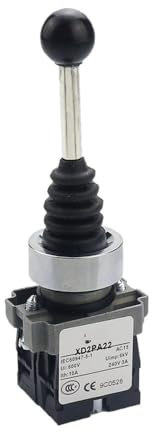 ApuaVireo&Co Interruptor basculante Cruzado de 4 Posiciones 4NO XD2PA14 XD2PA24 Controladores de Joystick/Interruptor basculante de 2 Posiciones 2NO XD2PA12 XD2PA22(XD2PA22)
