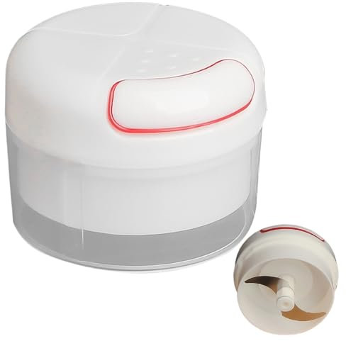 Robot Da Cucina Per Aglio, Tritatore Carne Portatile e Tritaglio, Tagliaverdure Multifunzionale Manuale con Ciotola per Spezie, Formaggio, Frutta Secca e Cipolle